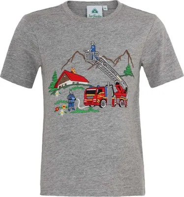 Produktbild von Kindershirt 52751 Feuerwehr grau 128