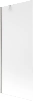 Zdjęcie produktu dla Mexen Next parawan nawannowy 1-skrzydłowy 80 x 150 cm, szron, nikiel szczotkowany - 895-080-000-00-30-97