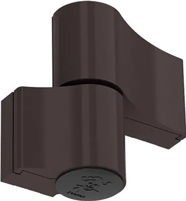 Produktbild von NAJDER Aluminium-Türscharnier - Jocker Typ - Aufschraubband - Doppelscharnier - Scharnier - für Türen - 1 Stück -Montageabstand 67mm - Bronze RAL 8019