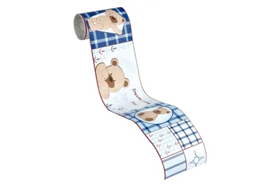 Produktbild von A.S. Création selbstklebende Bordüre Only Borders 9 blau braun rot 5,00 m x 0,10 m 898616
