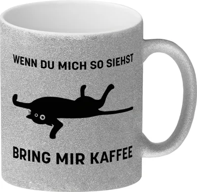 Produktbild von Bring mir Kaffee Kaffeetasse mit lustiger Katze