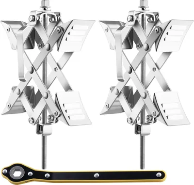 Produktbild von X-Chock Radstabilisator, Anhänger, Wohnmobil, Reifenunterlegkeil mit Ratschenschlüssel, 2 Stück