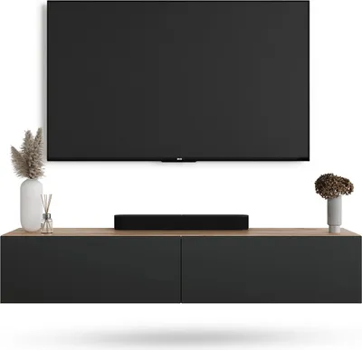 Produktbild von WEST TV Schrank 160 cm Fernsehtisch Sideboard, hängend oder stehend TV Möbel
