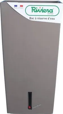 Obrázek produktu pro RIVIERA Eva Neuer quadratischer Blumentopf aus Kunststoff - 28 x 28 x H 52 cm - 31 L - Taupe