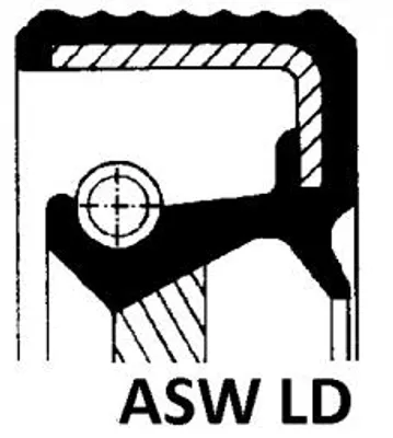 Produktbild von Elring Wellendichtring, Kurbelwelle Getriebeseitig 763.136