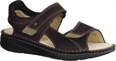Produktbild von Finn Comfort Skiathos supersofte Sandale, Herren, Leder, Darkbrown/Truffle - Passformübersicht Finn comfort Marken Finn Comfort FinnMellow, Braun, leder (grass/nubuk)
