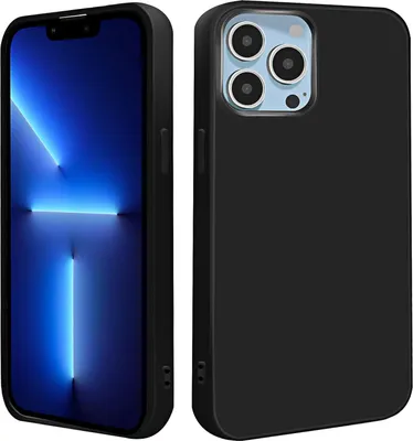 Obrázek produktu pro Silikonový kryt pro Apple iPhone 13 Pro Max 6,7" – černý, matný povrch, lehký