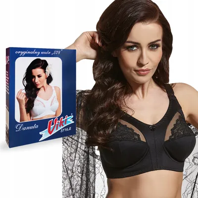 Obrázek produktu pro SOLO VIKI DANUTA BRA 578 - Dámská podprsenka se širokými ramínky a měkkou krajkou - BLACK - 95B