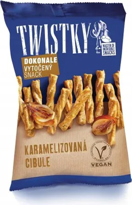 Obrázek produktu pro Twistky karamelizovaná cibule tyčinky české 160 g
