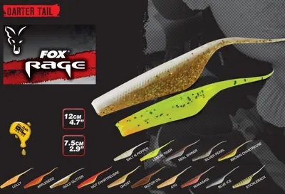 Produktbild von Fox Rage Darter Tail Gummifische, Farbe:Ghost, Länge:7.5cm