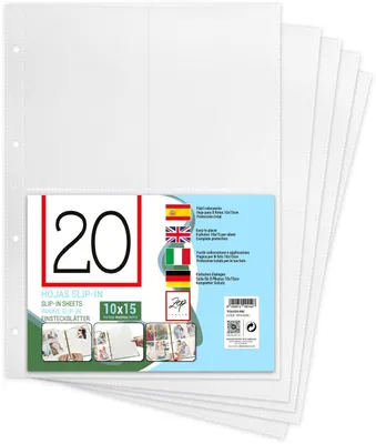 Produktbild von ZEP Einsteckseiten Toledo 160 Fotos 10x15 cm 40 Seiten transparent