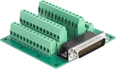 Image de DELOCK D-Sub HD 44Pin Stecker < Terminalblock für Hutschiene