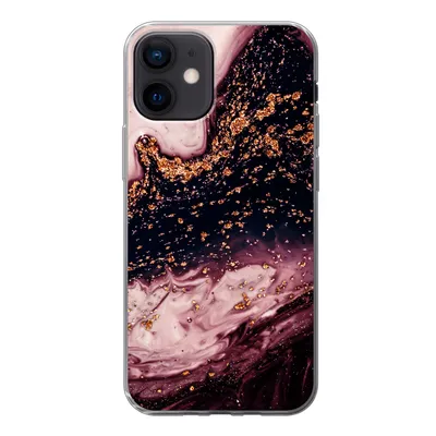 Produktbild von MuchoWow® Handyhülle Schutzhülle Hülle für iPhone 12 Marmor - Natursteine - Mineralien Silikon Softcase Handy Hülle - Schutzhülle