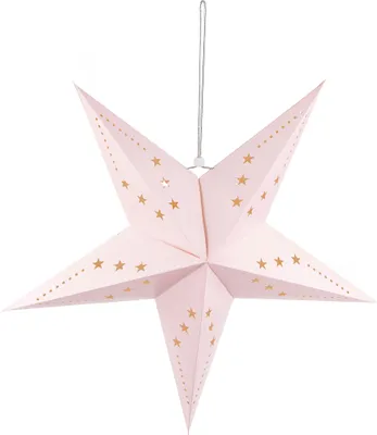 Produktbild von Sternen-Laterne rosa 60 cm - Einheitsgröße