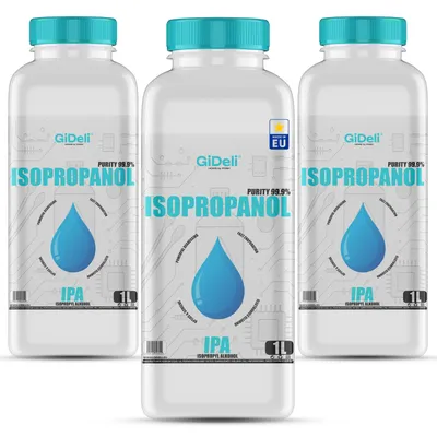 Obrázek produktu pro Isopropanol 3 l 99,9 % IPA Čisticí alkohol Odmašťovač pro elektroniku GiDeli