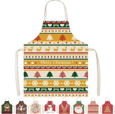 Produktbild von Weihnachtsschürze 65 x 75 cm – Wasserdicht/Verstellbar – Party/Grillen – Küchengeschenk
