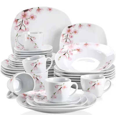 30-tlg. Porzellan-Dinnerset für 6 Personen, Serie Annie