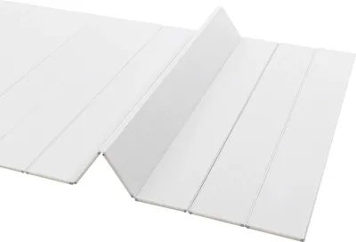 Produktbild von Faltbare Badewannenabdeckung - Badewannenablage - 70×170 cm - Ausziehbar - PVC & Edelstahl - Hitzebeständig bis 80 °C - Tragkraft 5 kg - Weiß