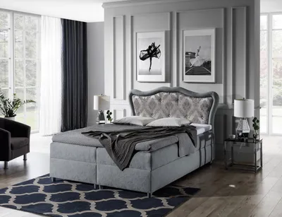 Produktbild von Klassisches Bett  Boxspring Betten Barock Schlafzimmer Möbel Luxus Einrichtung