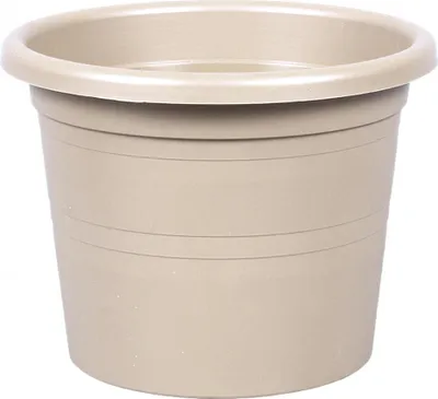 Produktbild von Blumentopf SAKURA MODERN, Ø14cm, hellbraun, Plastik
