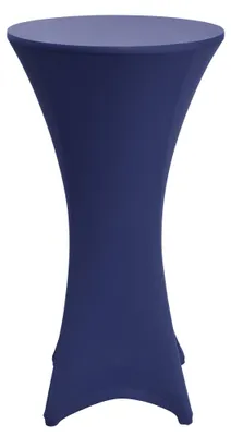 Immagine prodotto di Beautissu Tavolo alto elasticizzato Tavolo da bistrot Husse, Ø70-75 cm, blu