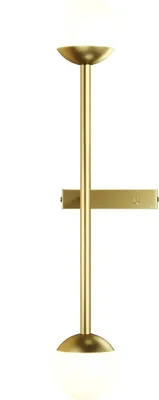 Produktbild von Maytoni LED Wandlampe Gold, 2 weiße Glaskugeln, 10W, Schalter, 3000K, IP20