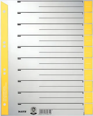 Produktbild von Trennblätter A4 orange 16520045 von LEITZ