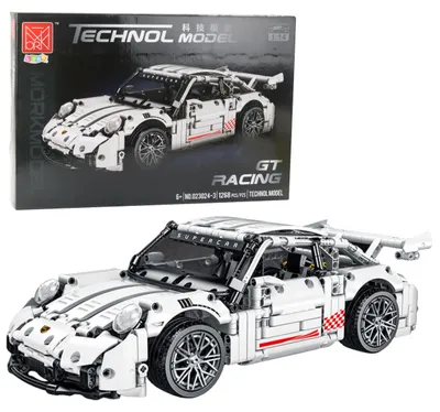 Image de Blocs de construction voiture de course Gt blanc 1:14 1268 pièces.