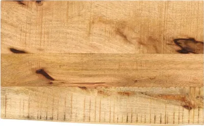Produktbild von Tischplatte 60x30x3,8 cm Baumkante Massivholz Raues Mangoholz