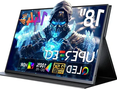 Immagine prodotto di Monitor portatile - 18 pollici - Schermo QLED - Risoluzione 2.5K - 144Hz - Display esterno per laptop di grandi dimensioni