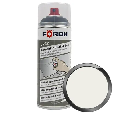 Produktbild von FÖRCH L222 Dickschichtlack 4in1 RAL 9010 WEISS 400ml Grundierung Rostschutz Versiegelung