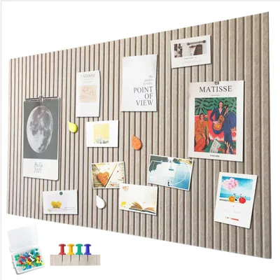 Imagen del producto de Tablero de fieltro grande de 60 x 40 cm con cinta adhesiva