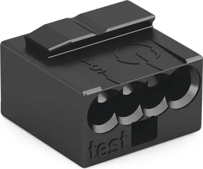 Produktbild von WAGO 243-204 MICRO-Verbindungsdosen- klemme,für eindrähtige Leiter,Ø 0,8 mm
