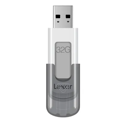 Zdjęcie produktu dla Lexar JumpDrive V100, 32 GB, USB Typu-A, 3.2 Gen 1 (3.1 Gen 1), Pokrywka, 8 g, Szary, Biały