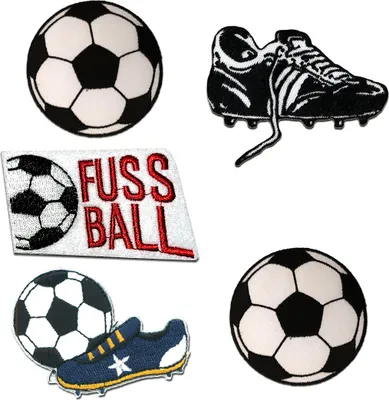 Obrázok produktu pre Futbalová sada 5 kusov - nášivky, nažehľovacie, nášivky, na nažehlenie