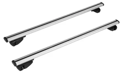 Obrázok produktu pre Univerzálny strešný nosič - priečnik - 118 cm - hliník - so zámkami - nosnosť 90 kg - nastaviteľný - strieborný