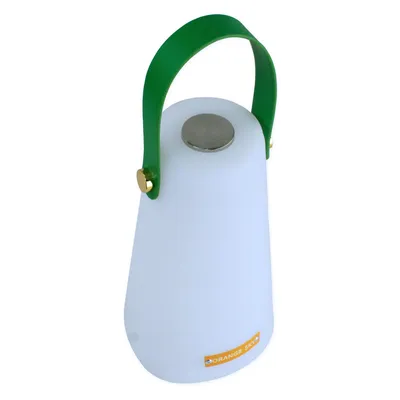 Produktbild von Kabellose LED Tischlampe mit Akku – 15 Farben & IP54 (grüner Henkel)