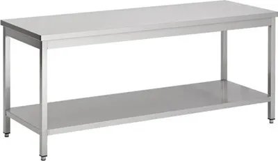 Image de Table de travail Combisteel avec piètement en acier inoxydable 1200 x 600 x 600 mm
