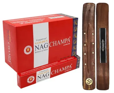 Räucherstäbchen Golden Nag Champa, 12 x 15 g