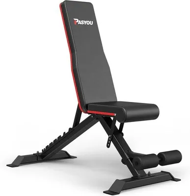 Produktbild von Famanu Fitnessbank - Verstellbare Halterbank für Zuhause - Schwarz