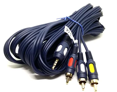 Produktbild von Vitalco JKR90 Chinch auf Jack 3.5mm 4-Pin Audiokabel 1.5m
