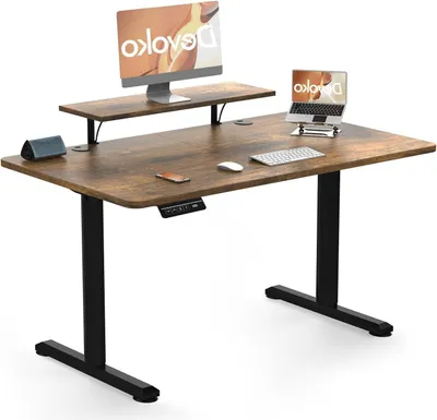 Productafbeelding van Zit-Sta Bureau - Verstelbaar Bureau - Hoogte Verstelbaar Bureau - Elektrisch Bureau - Ergonomisch Bureau