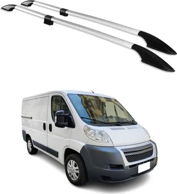 Produktbild von Dachreling Relingträger für Citroen Jumper 2006-2025 L1/H1 Alu Silber 4 tlg