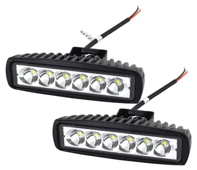Obrázek produktu pro 2 kusy LED pracovních světel, 15 cm, 18 W, pro traktor, LED světelný panel, 12V/24V