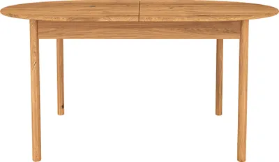 Produktbild von Esstisch oval ausziehbar 200/245/290x90 cm, Eiche massiv geölt, PORI-165