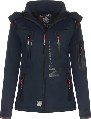 Produktbild von Geographical Norway Damen Softshell Jacke G-TANSY - NAVY / F.PINK - M