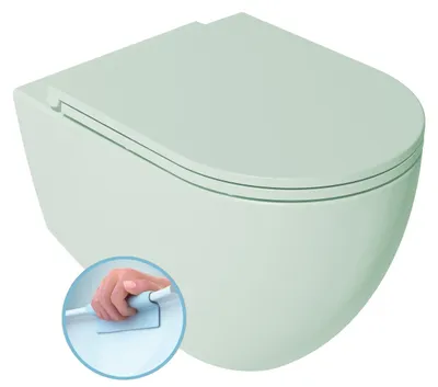 Produktbild von Isvea INFINITY Hänge-WC, Rimless, 36,5x53cm, grün Mint