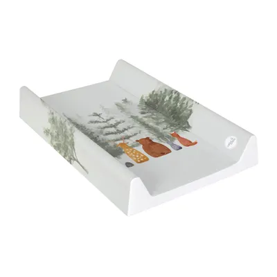 Produktbild von CEBA BABY Weiche profilierte Wickelauflage kurz (50x70) Basic Forest Companions