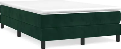 Produktbild von vidaXL Boxspringbettgestell Dunkelgrün 120x200 cm Samt