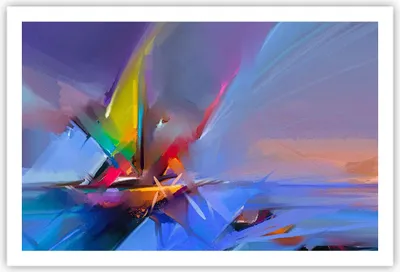 Produktbild von Poster - Poster ohne Rahmen - Abstraktion modern - 91,5x61 cm - Wand Bild - Wanddeko - Wandbilder - Kunstposter - Wandposter - Bilder - Kunstdruck - Wanddekoration - Wandbild - P2XAA91x61-4030